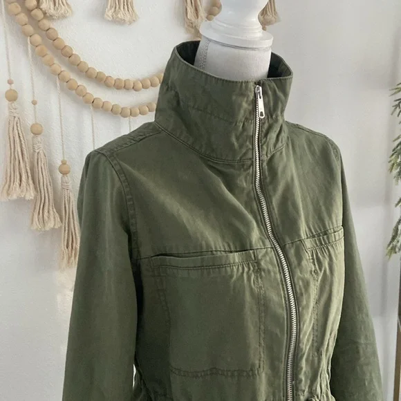 Old Navy army green jacket military utility lightweight coat trendy spring small - Picture 7 of 16